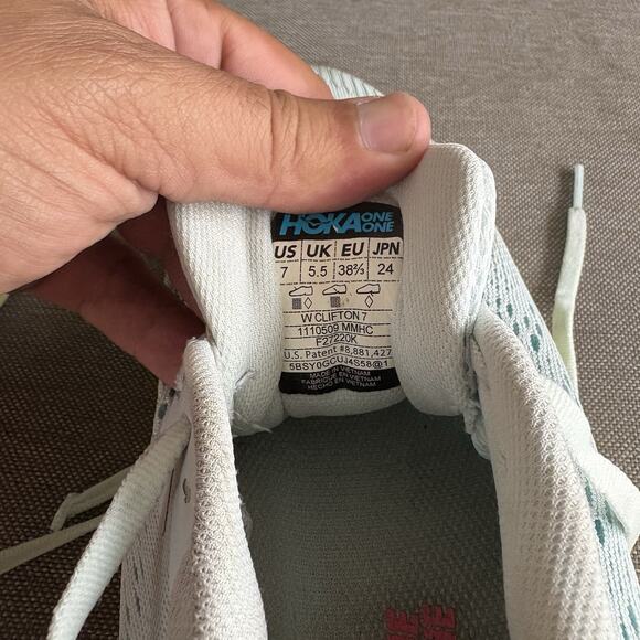 Hoka One One Womens Clifton 7 1110509 MMHC Blue Running Shoes Sneakers US Size 7 - Picture 15 of 16